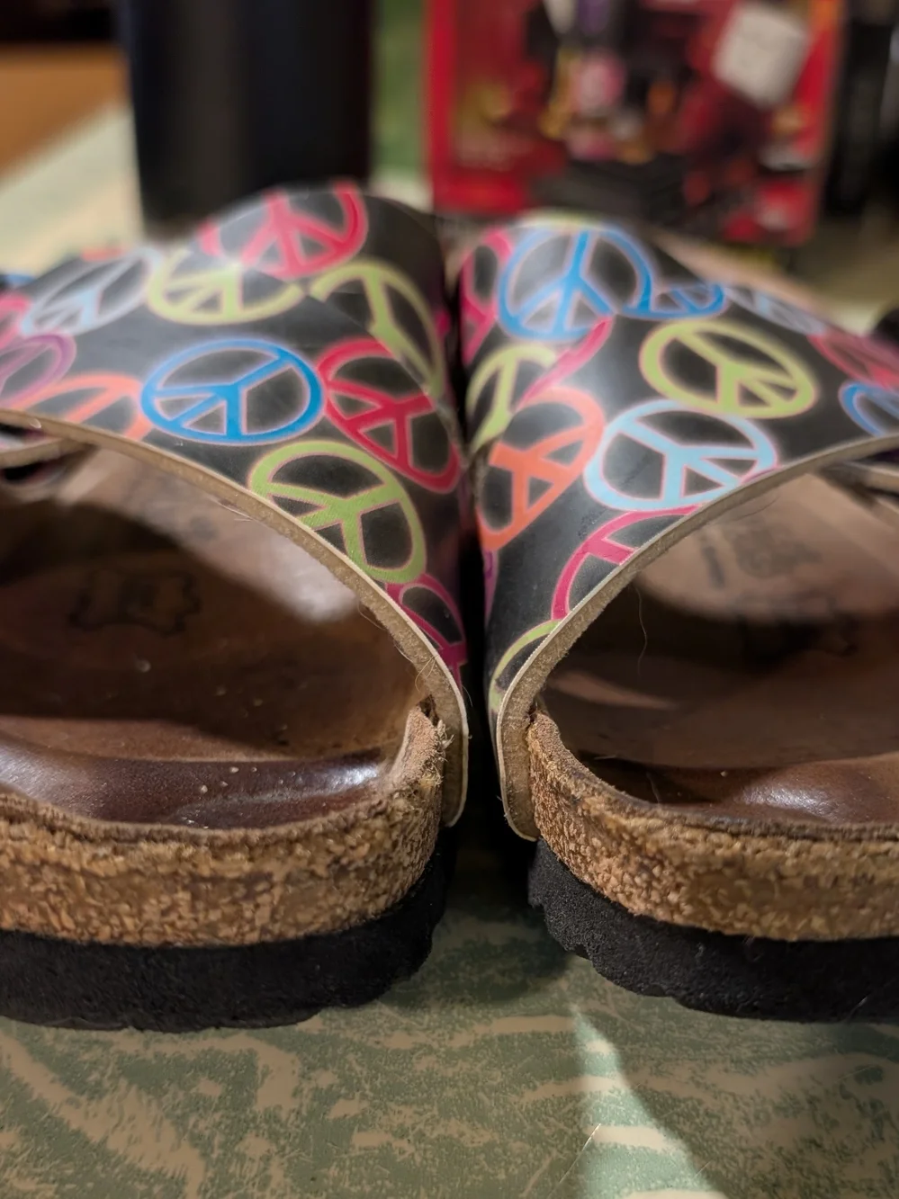 Birkenstock Peace Sign Hippie Crossover Sandals - Multicolor - Picture 3 of 6